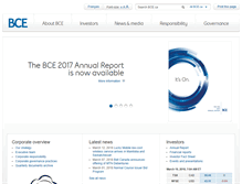 Tablet Screenshot of bce.ca