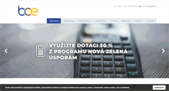 Desktop Screenshot of bce.cz